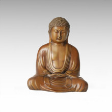 Buddha Statue Tathagata Sitting Bronze Sculpture Tpfx-B56
